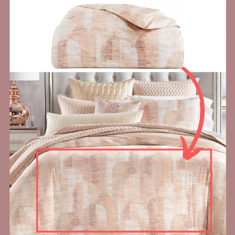 NIB $335 [ Full / Queen Duvet Cover ] for‎ Hotel Collection Manhattan Clay